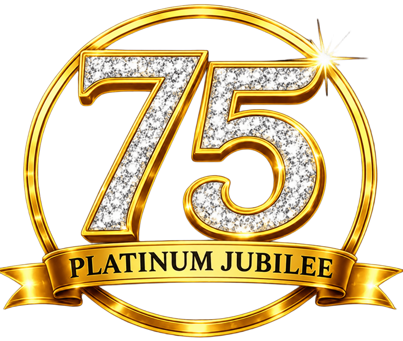 75th Platinum Jubilee Emblem